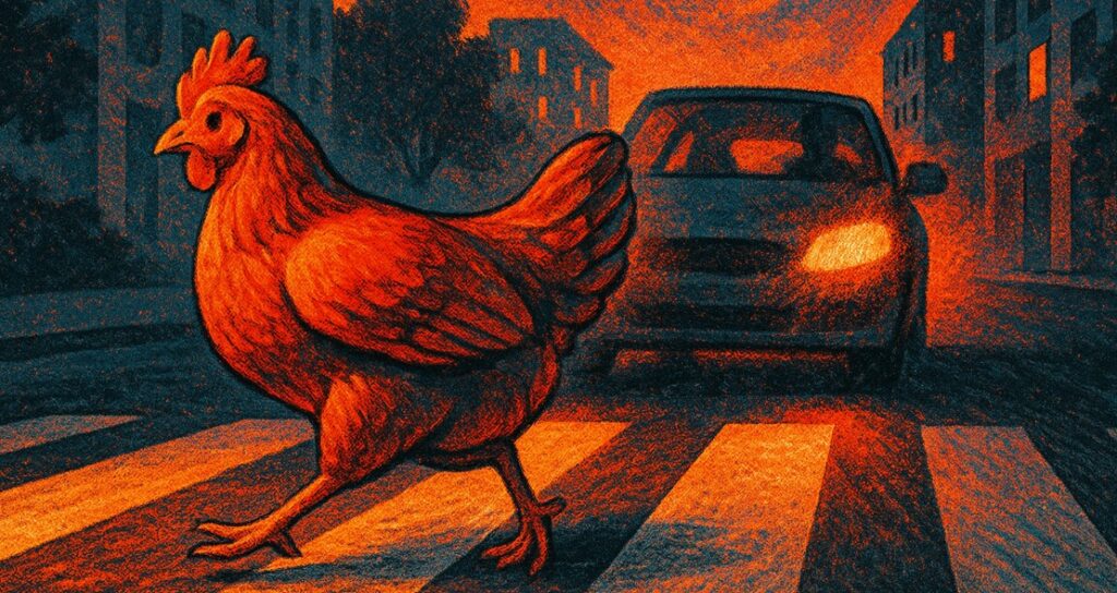 Почему курица перешла дорогу yradar.ru