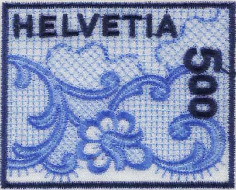 Марка из ткани — Швейцария, 2000 год